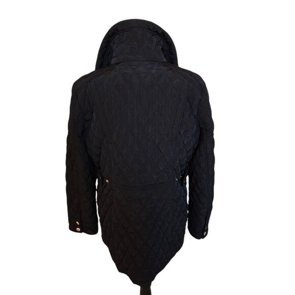 MICHAEL Michael Kors Women's Zip Front Collared Diamond Quilted Coat Large - Picture 3 of 15
